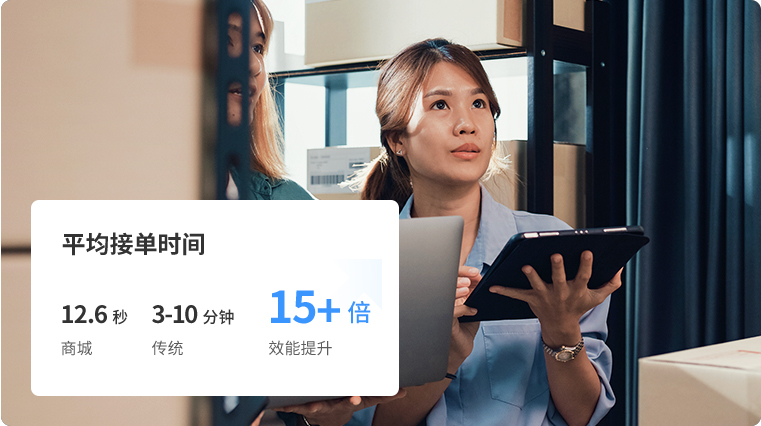改变传统接单模式,节约人力成本