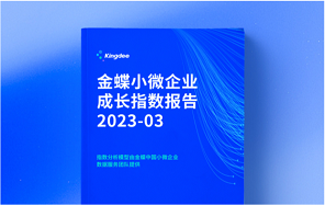 金蝶小微企业成长指数报告（2023年3月） - 1